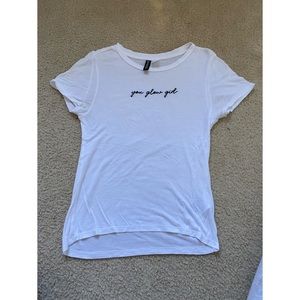H&M white t-shirt, top